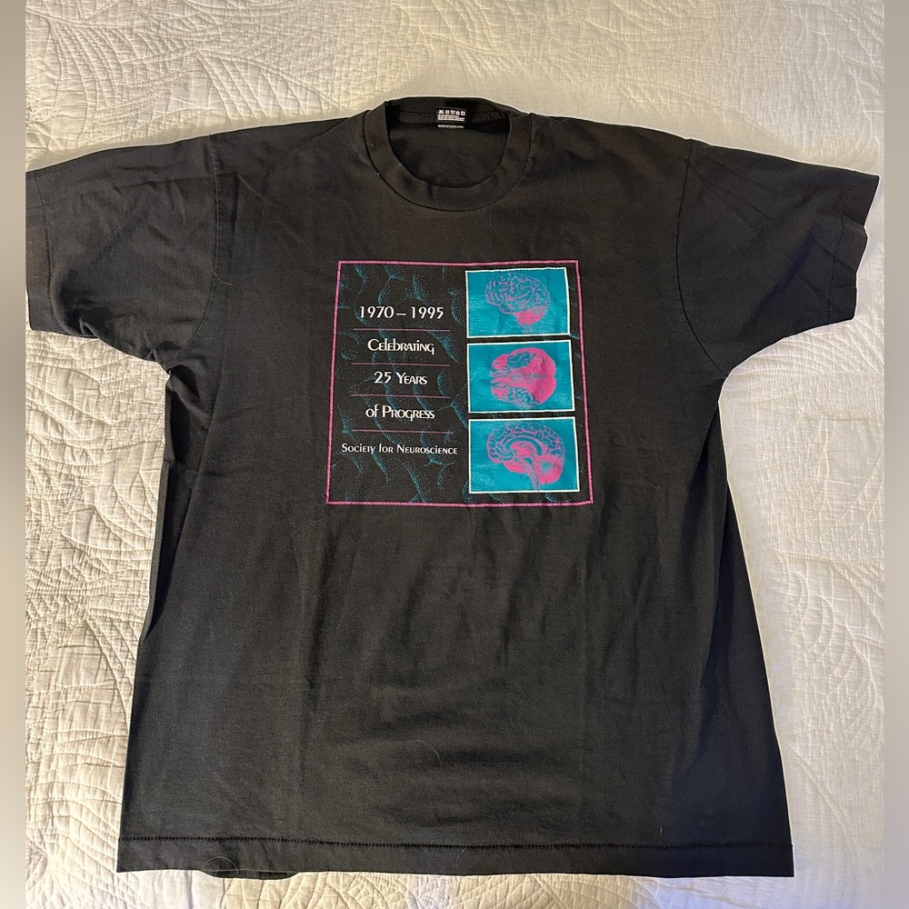 Society for Neuroscience: 25 Years (1970-1995) of Progress T-shirt